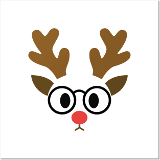 Rudolph Face Posters and Art